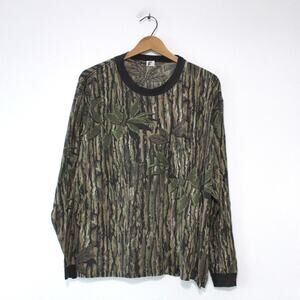 Vintage Realtree Camouflage Camo Long Sleeve T Shirt XL
